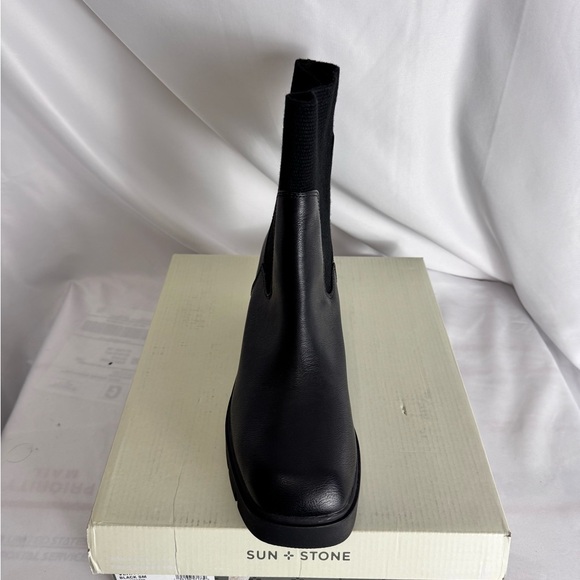 Sun + Stone Women's‎ Black Ankle Boots - Picture 5 of 5